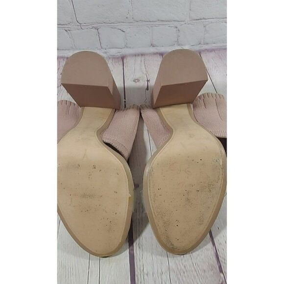 ☆ ZARA Stretch Knit Block Heel Myle Sandals Womens Size 39 / US 8.5 - Picture 8 of 8